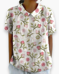 Rosa mit Blumenmuster
