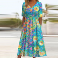Blau Floral
