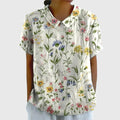 Weiß mit Blumen