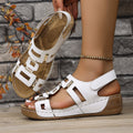 Weiße Sandalen