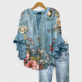 Blumenmuster Blau