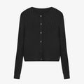 Schwarze Strickjacke