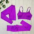 3PCS Dunkelviolett