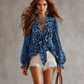 Leopard Blau
