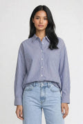Gestreift Blau