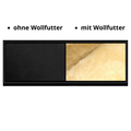 Schwarz mit Wollfüllung